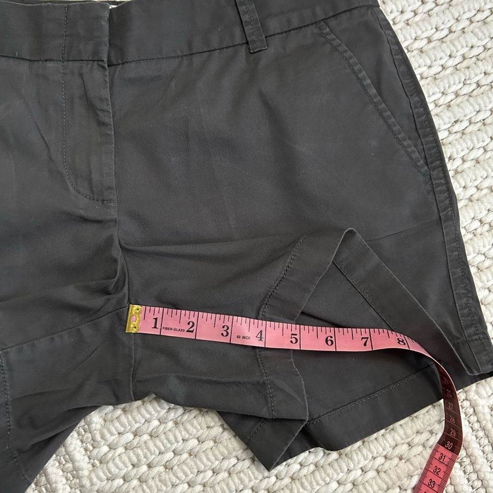 J. Crew Chino Women's Charcoal gray  6 Classic Comfort Summer Lake Fishing Beach - Picture 6 of 6